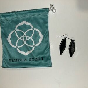 Kendra Scott Black Geometric Earrings